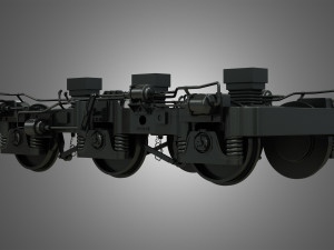 locomotive trucks - hiad truck 3D Модель