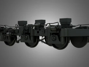 locomotive trucks - hiad truck 3D Model