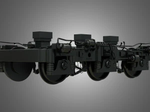 locomotive trucks - hiad truck 3D Model