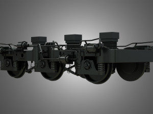 locomotive trucks - hiad truck 3D Модель