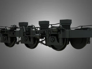 locomotive trucks - hiad truck 3D Model