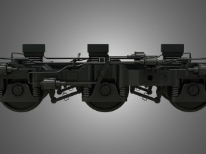 locomotive trucks - hiad truck 3D Модель