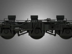 locomotive trucks - hiad truck 3D Model