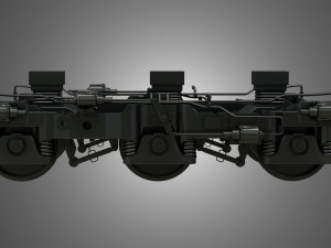 locomotive trucks - hiad truck 3D Модель