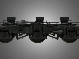 locomotive trucks - hiad truck 3D Model