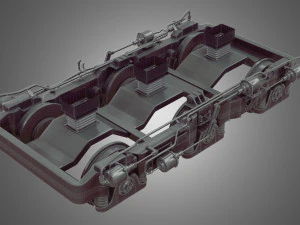 locomotive trucks - hiad truck 3D Model