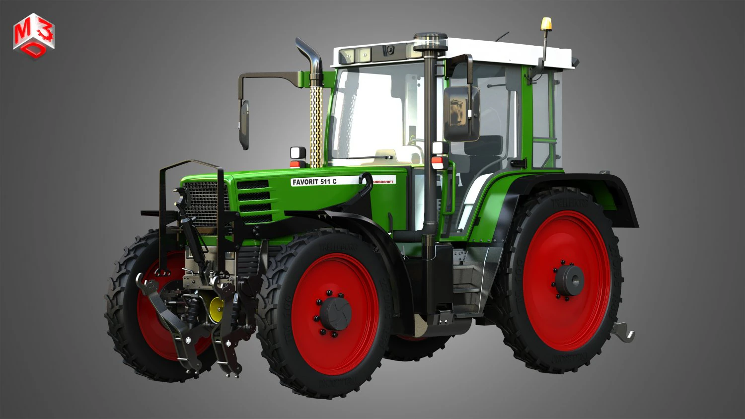 favorit 511c farming vehicle 3D Model .c4d .max .obj .3ds .fbx .stl .blend