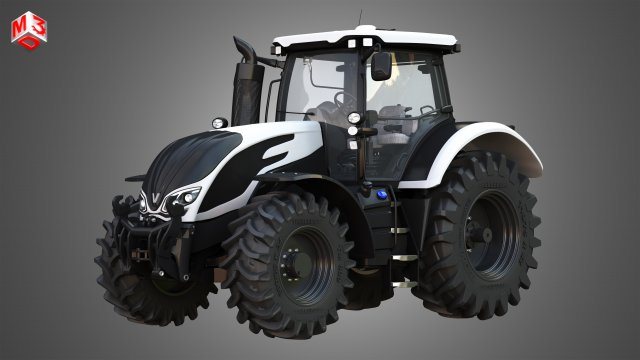 S series tractor 3D Model .c4d .max .obj .3ds .fbx .stl .blend