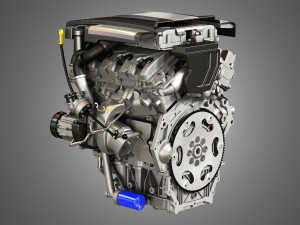 twin turbo - v6 - full engine parts 3D-Modell