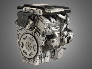 twin turbo - v6 - full engine parts 3D-Modell