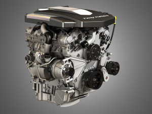 twin turbo - v6 - full engine parts 3D-Modell