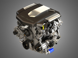 twin turbo - v6 - full engine parts 3D-Modell