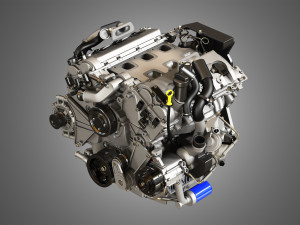 twin turbo - v6 - full engine parts 3D-Modell