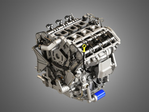 twin turbo - v6 - full engine parts 3D-Modell