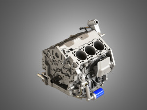 twin turbo - v6 - full engine parts 3D-Modell