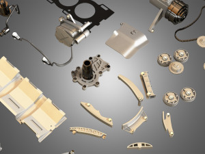 twin turbo v6 engine parts 3D मॉडल