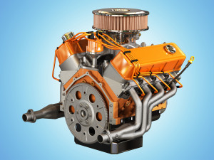 muscle car engine - v8 muscle engine 3D मॉडल