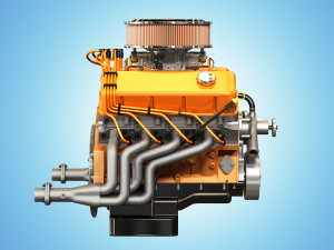 muscle car engine - v8 muscle engine 3D मॉडल