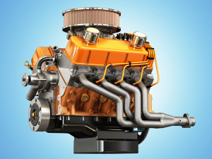 muscle car engine - v8 muscle engine 3D मॉडल