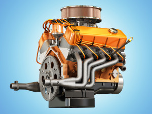 muscle car engine - v8 muscle engine 3D मॉडल