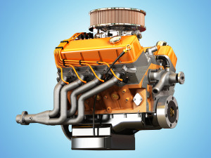 muscle car engine - v8 muscle engine 3D मॉडल