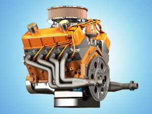 muscle car engine - v8 muscle engine 3D मॉडल