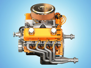 muscle car engine - v8 muscle engine 3D मॉडल