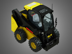 jcb skid steer loader 3D Model