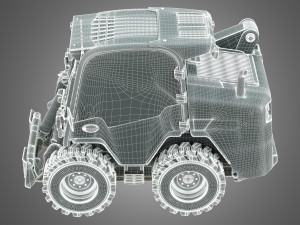 jcb skid steer loader 3D Model