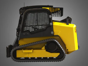 jcb skid steer loader 325t 3D Model