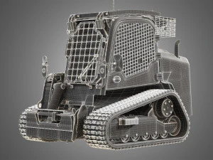 jcb skid steer loader 325t 3D Model
