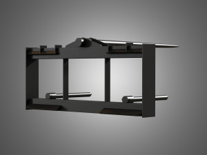 bale fork - spare part for jcb skid steer loader 3Dモデル