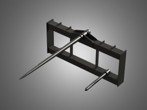 bale fork - spare part for jcb skid steer loader 3Dモデル