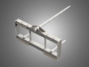 bale fork - spare part for jcb skid steer loader 3Dモデル