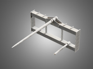bale fork - spare part for jcb skid steer loader 3Dモデル