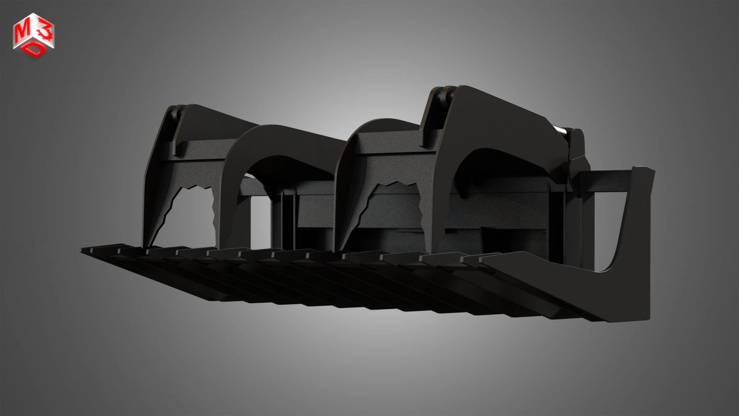 log fork - spare part for jcb skid steer loader 3D Model .c4d .max .obj .3ds .fbx .stl .blend 