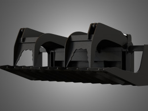 log fork - spare part for jcb skid steer loader 3D Model