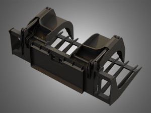 log fork - spare part for jcb skid steer loader 3Dモデル