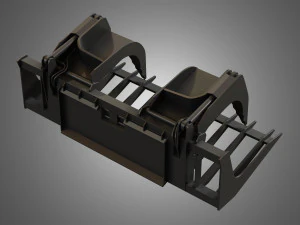 log fork - spare part for jcb skid steer loader 3D Model