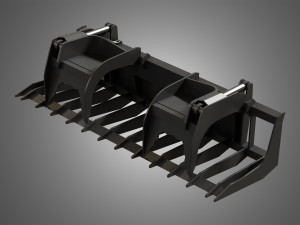 log fork - spare part for jcb skid steer loader 3Dモデル