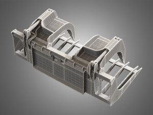log fork - spare part for jcb skid steer loader 3Dモデル