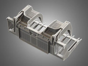 log fork - spare part for jcb skid steer loader 3D Model