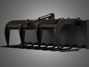 manure fork - spare part for jcb skid steer loader 3D-Modell