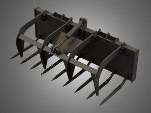 manure fork - spare part for jcb skid steer loader 3D Model