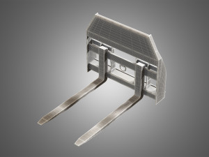 pallet fork - spare part for jcb skid steer loader 3Dモデル