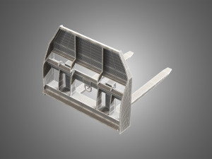 pallet fork - spare part for jcb skid steer loader 3Dモデル