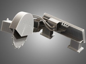 stump cutter - spare part for jcb skid steer loader 3D Model