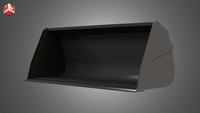 universal shovel - spare part for jcb skid steer loader Modelo 3D .c4d .max .obj .3ds .fbx .stl .blend 