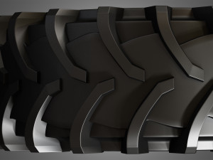 tractor tires and rims - t01 3D Model