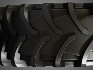 tractor tires and rims - t01 3D Model
